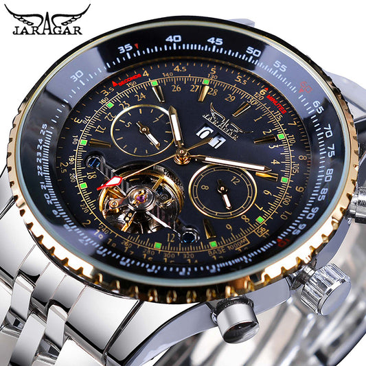 Men's automatic mechanical watch fashion luminous hand date display sports watch