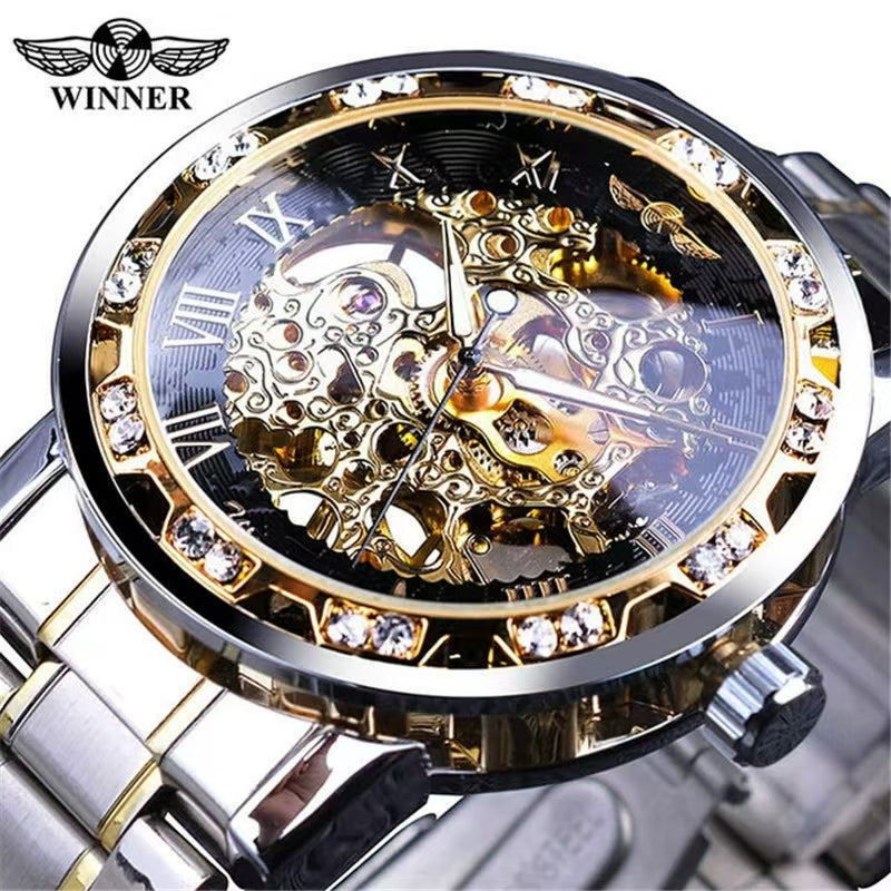 New Outdoor Transparent Watch Men's Outdoor Cool Dual Display Waterproof Luminous Electronic Watch